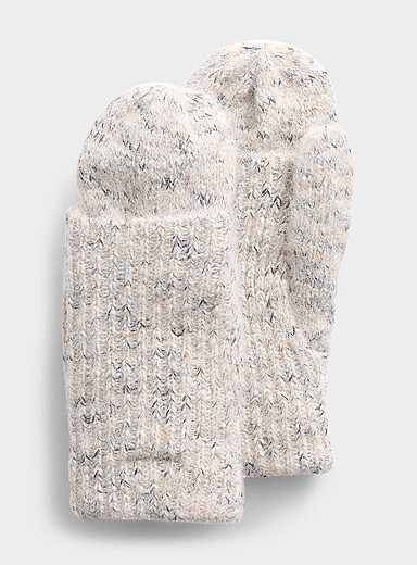 Mitaines Longue En Laine Mérinos - Ouverture Pour Le Pouce, Chaudes Et Douces, Pour Homme Et Femme - 7