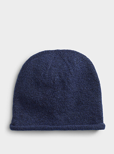 La tuque fin tricot bord roulott&eacute;