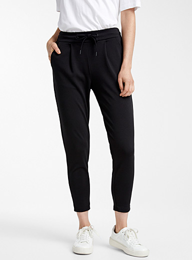 Ruffle-waist structured jersey pant | Icône | Shop Women%u2019s Skinny ...