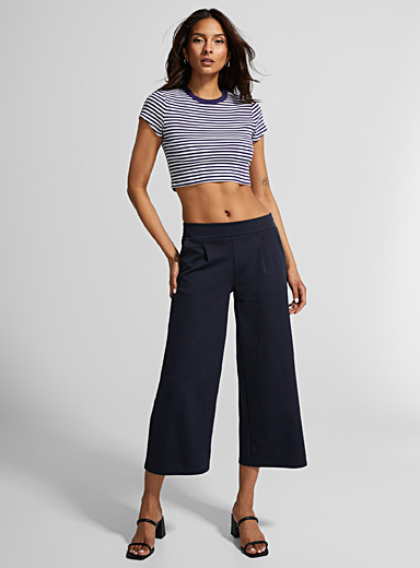 Buy LEXISLOVE Capris for Women Casual Summer Wide Leg Crop Pants