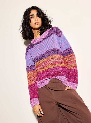 Plush multicoloured sweater
