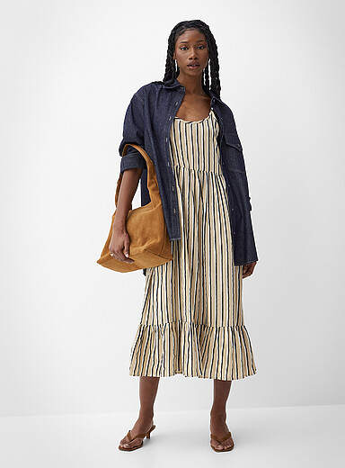 La longue robe &eacute;tag&eacute;e gaze pur coton