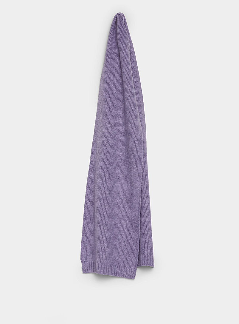 ICHI Lilacs Grooved scarf for women