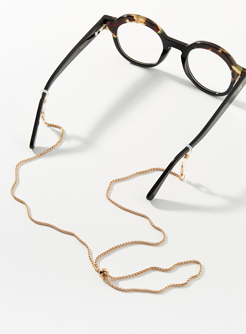 ICHI Assorted Adjustable metallic glasses chain for women
