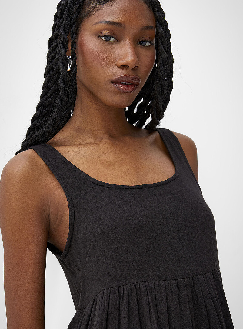 Pure cotton gauze tiered minidress product image 2