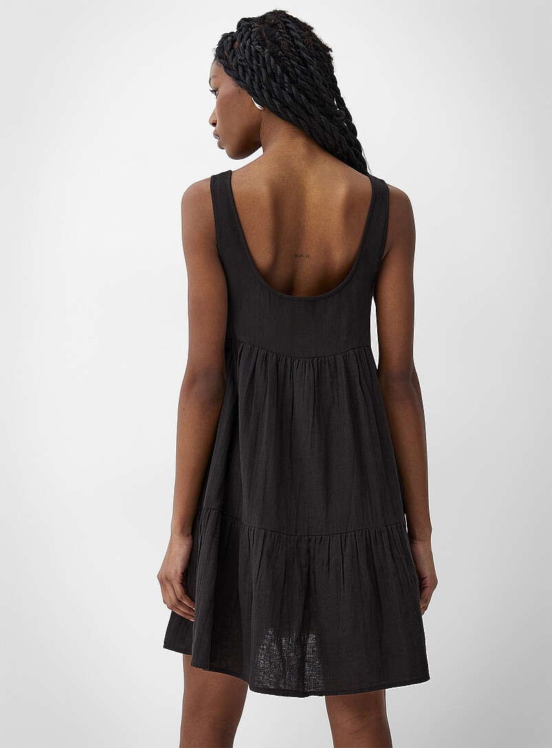 Pure cotton gauze tiered minidress product image 3
