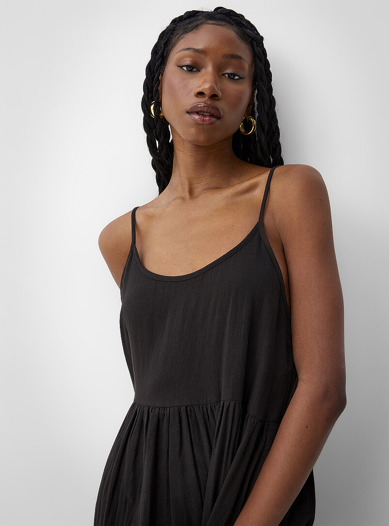 Tiered pure cotton gauze maxi dress product image 2