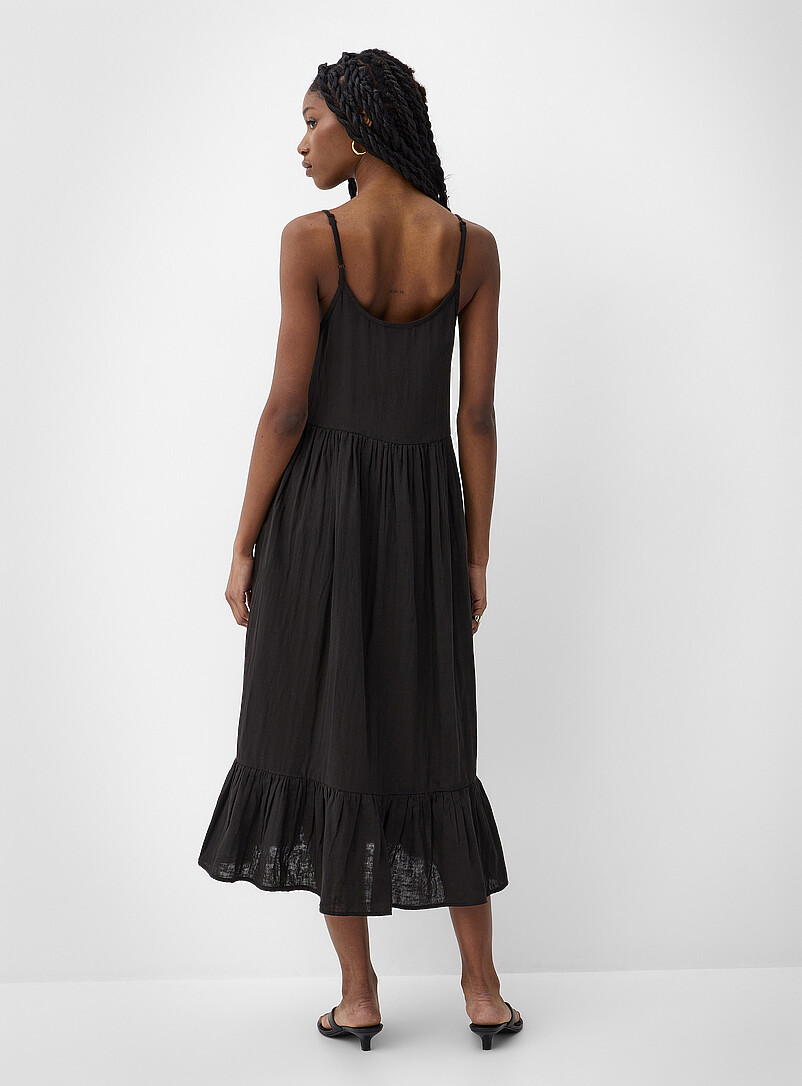 Tiered pure cotton gauze maxi dress product image 3