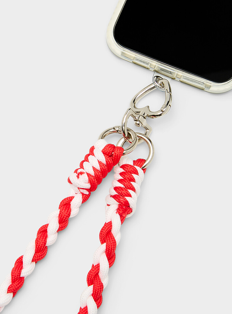 Twisted-Cord Crossbody Phone Strap
