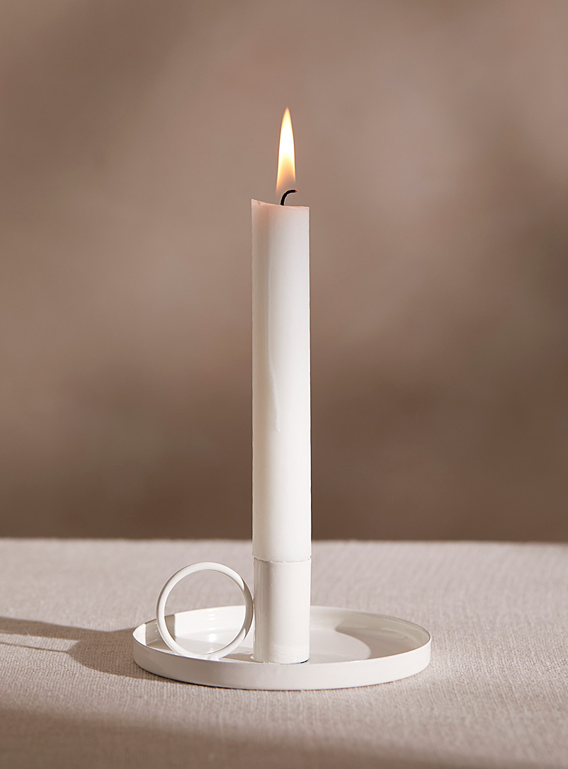 Simons Maison White Minimalist candle holder