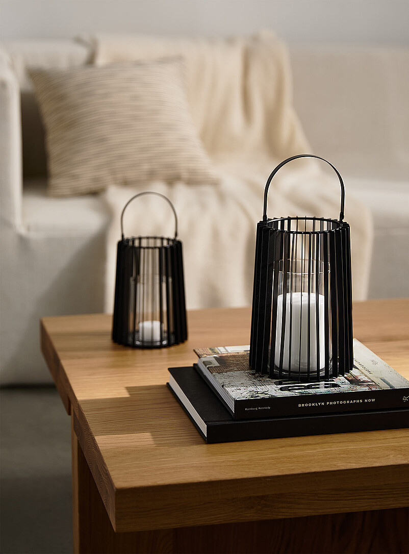 Painted metal large mesh lantern product image 2