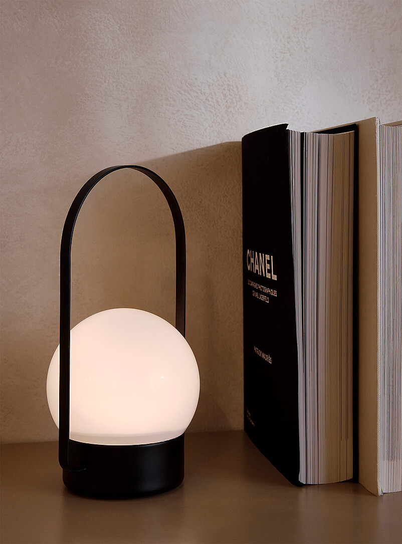 Iridescent Dome Metal Led Lamp