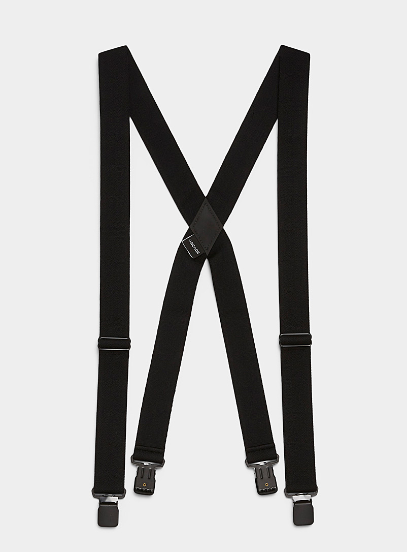 Arcade Black Jessup suspenders for men
