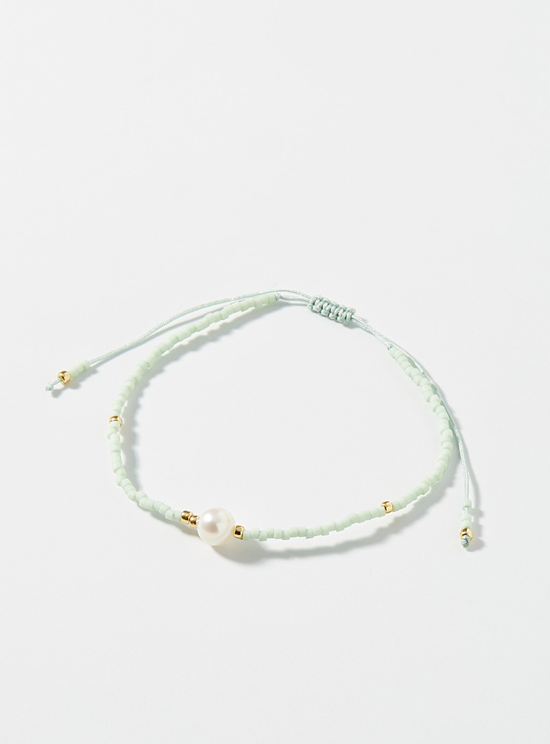 Creatival Lime Green Summer bead bracelet for women