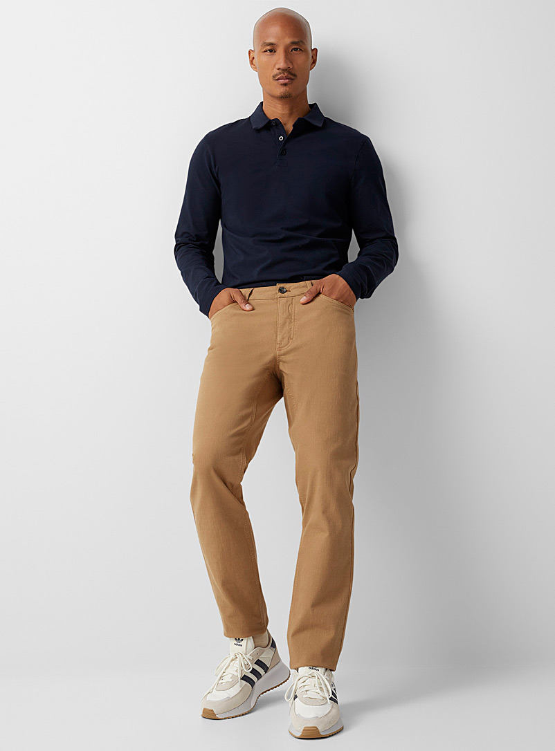 Le 31: Le pantalon 5 poches coton bio extensible Coupe Stockholm - Étroite Toast pour homme