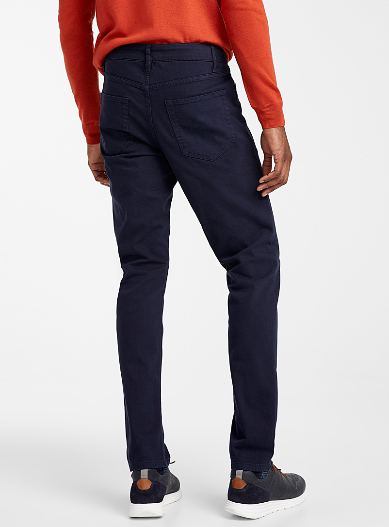 Le 31 Dark Blue Stretch organic cotton 5-pocket pant Stockholm fit - Slim for men