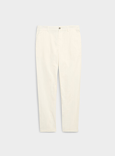 Le chino extensible <b>Coupe London - Droite &eacute;troite</b>