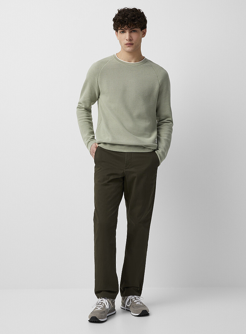 Pantalon Chino Homme Bonobos 33x34 Beige Extensible Jambe Droite (état Très Bon)