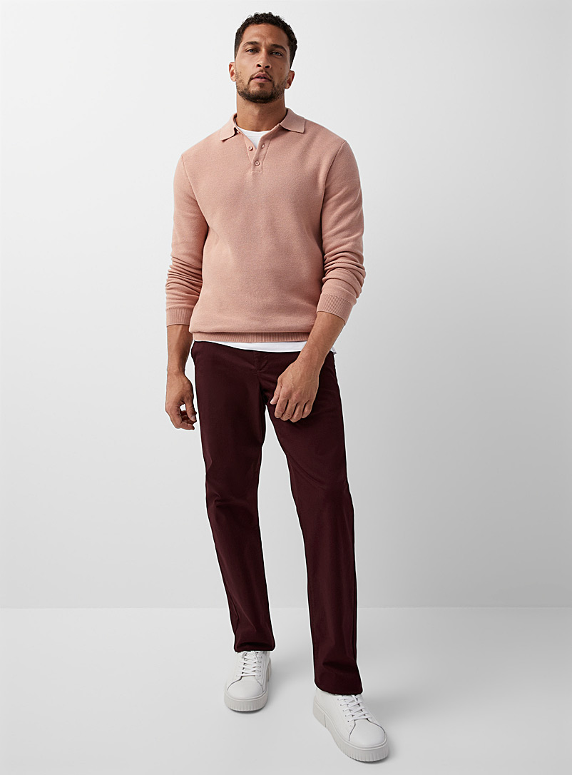 Pantalon Chino IZOD Homme Beige 34x32 - Extensible Confort - Jambe Droite