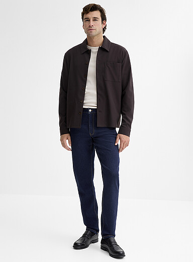 Le jean bleu sombre &eacute;pur&eacute; <b>Coupe Stockholm - &Eacute;troite</b>