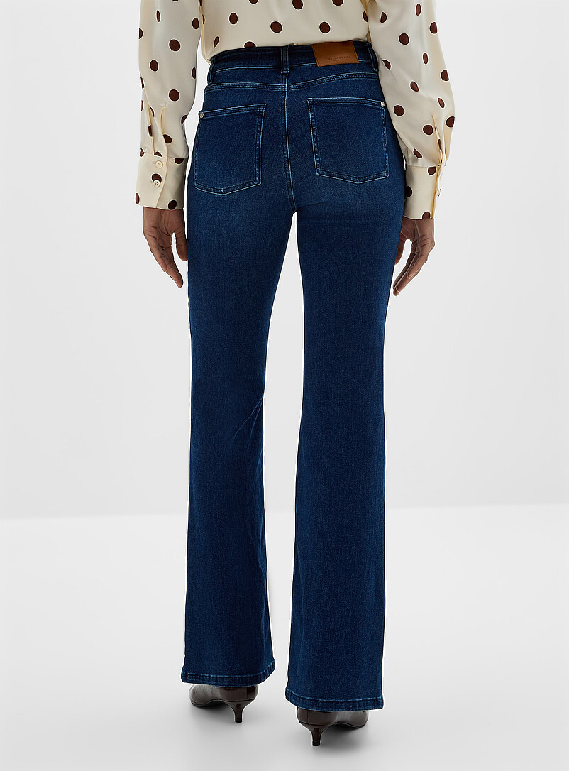 Medium indigo bootcut jean Fit: Flared leg, high rise product image 3