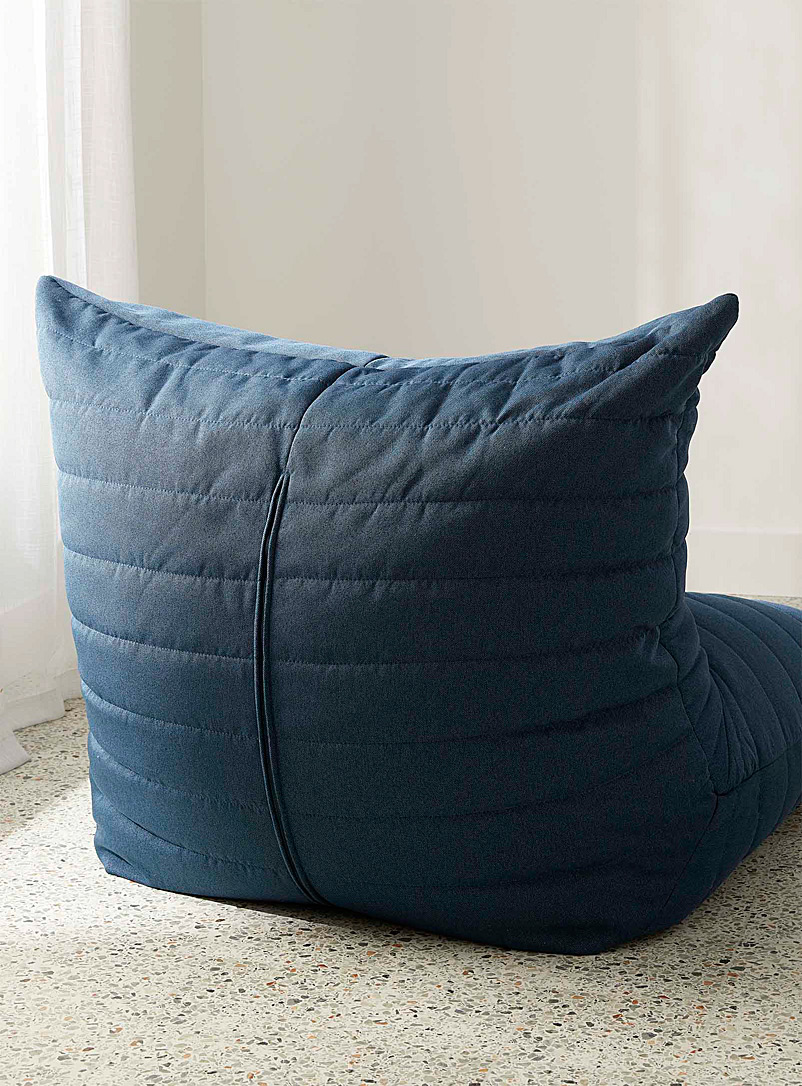 Norka Living Light Grey Quilted beanbag chair