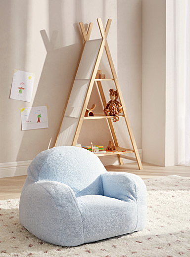 Norka Living: Le minifauteuil effet mouton Miel - Chameau
