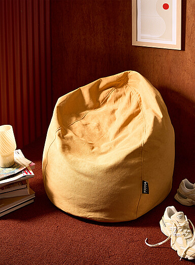 Norka Living Black Luma bean bag chair