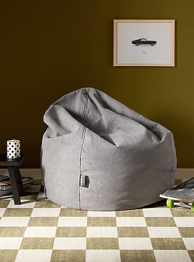 Norka Living Black Luma bean bag chair