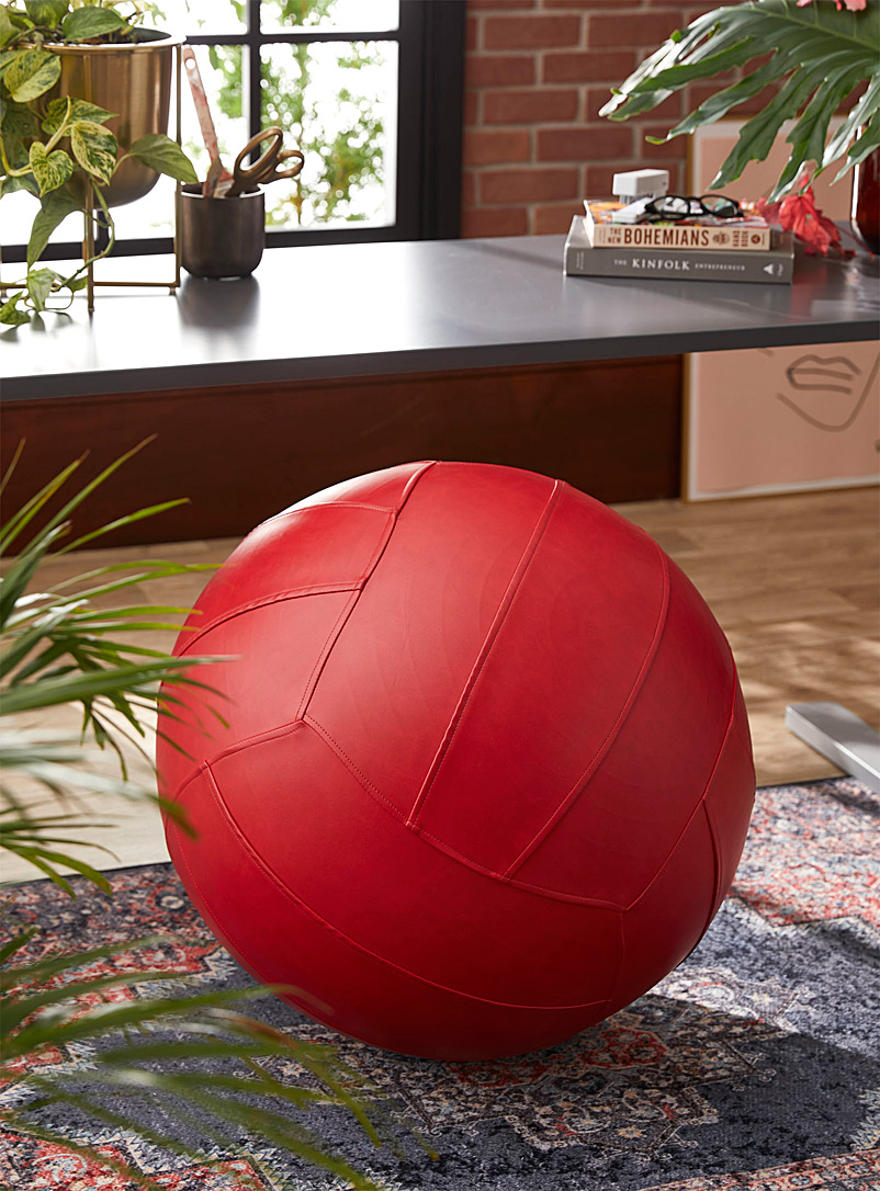 Le ballon ergonomique multifonction effet cuir, Norka Living