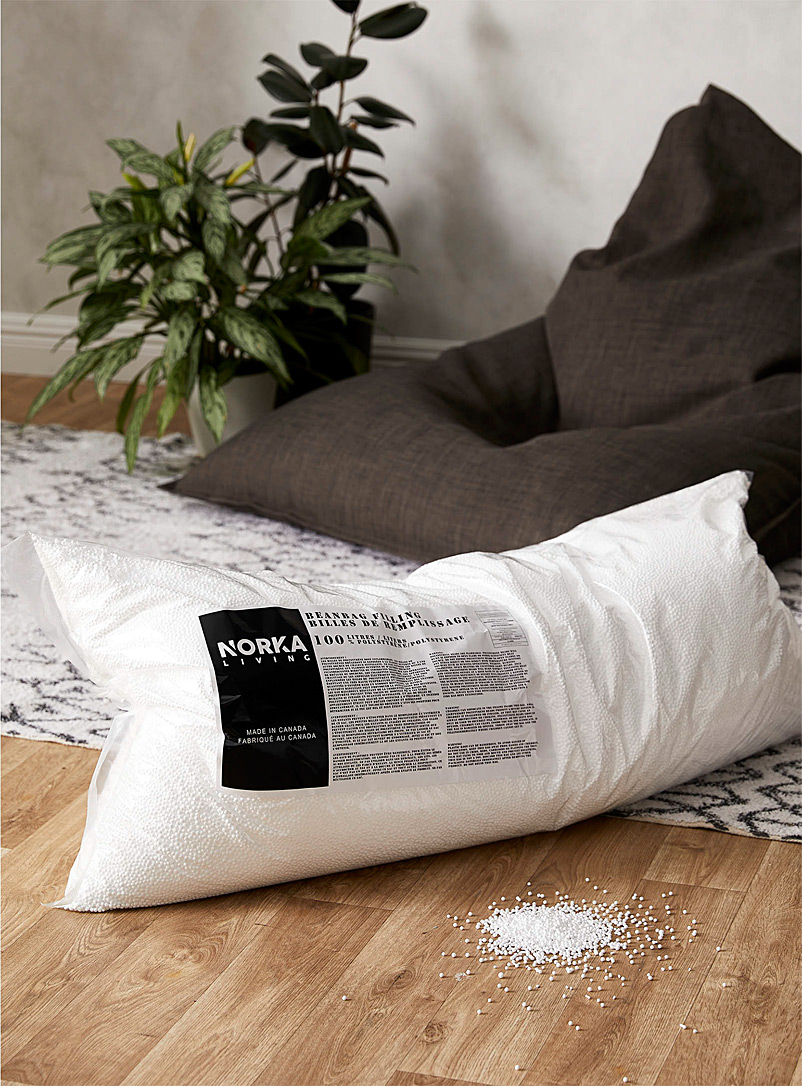 Norka Living: Les billes de remplissage pour pouf Blanc