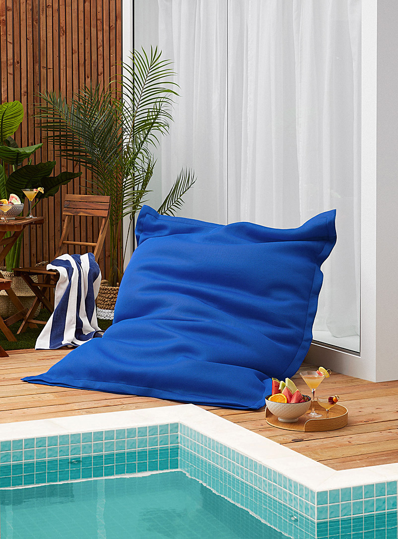 Norka Living Cream Beige Floating beanbag chair for the pool