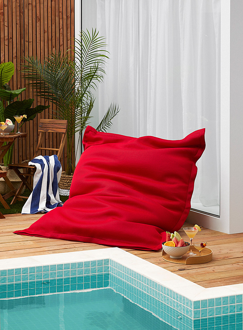 Norka Living Golden Yellow Floating beanbag chair for the pool