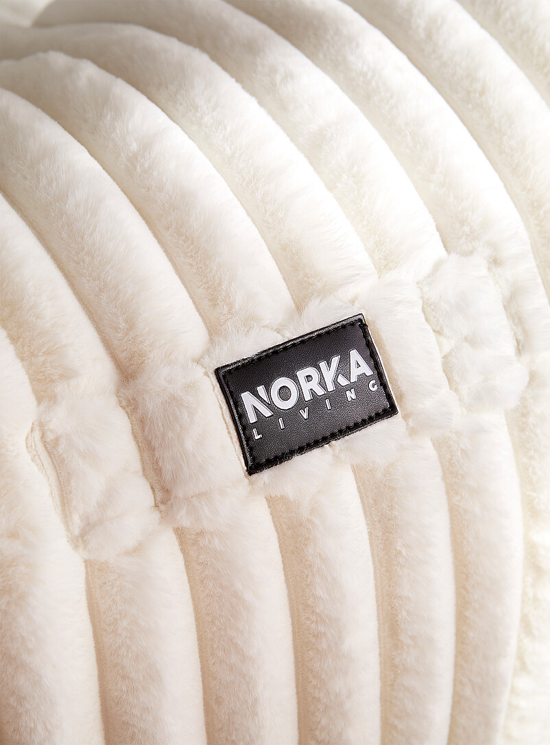 Faux-fur wide stripes chair product image 3