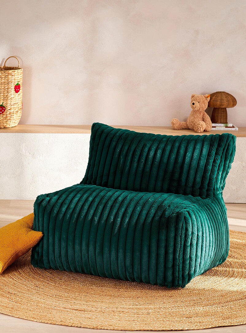 Faux-Fur Wide Stripes Chair