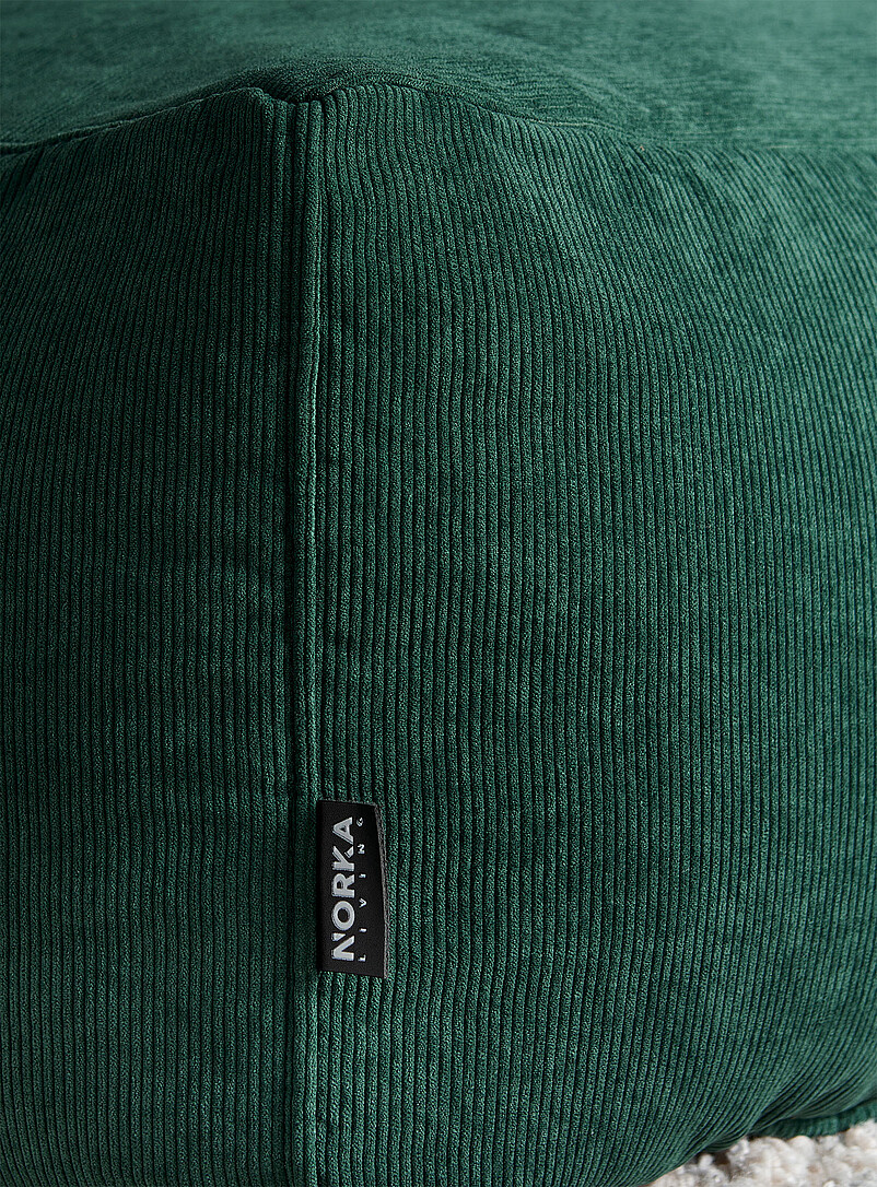 Corduroy oversized square pouf product image 2
