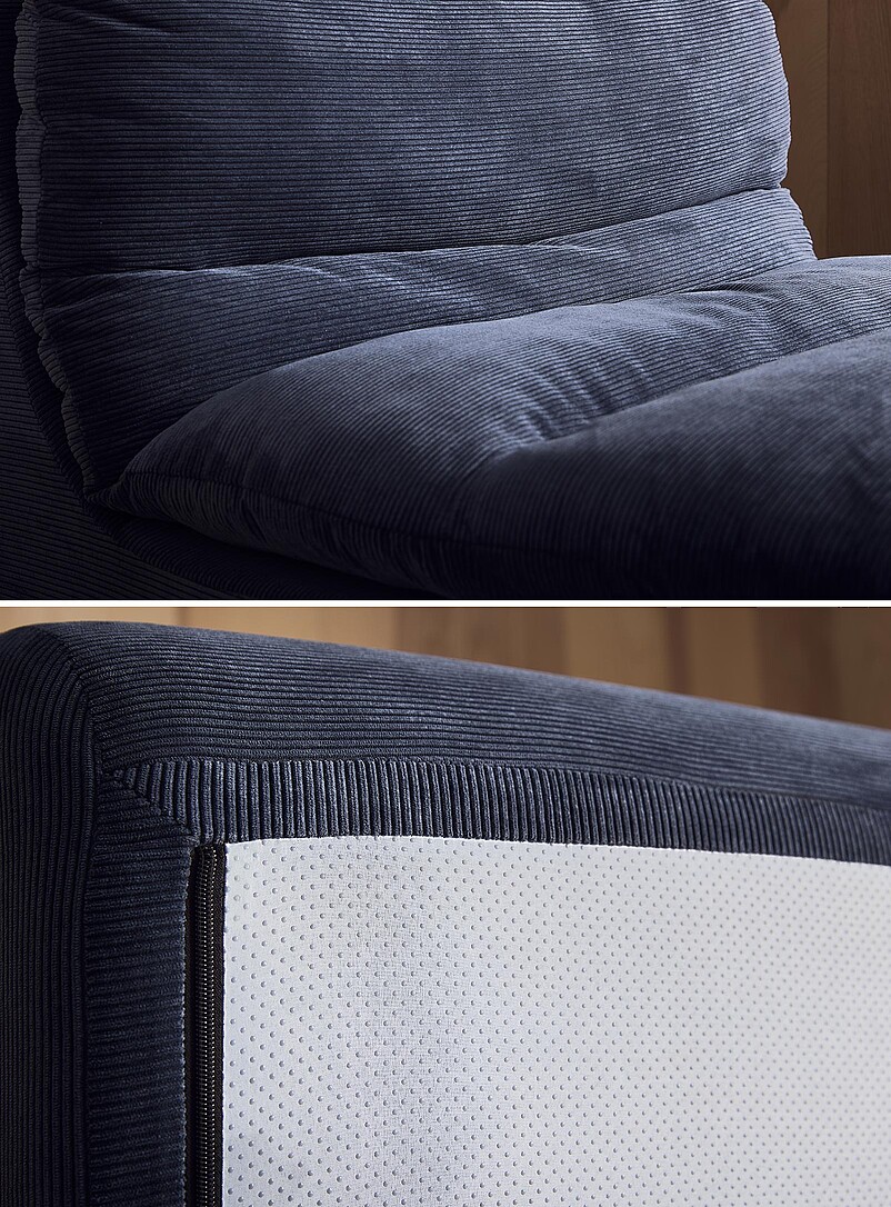 Corduroy high-density foam modular chair product image 3