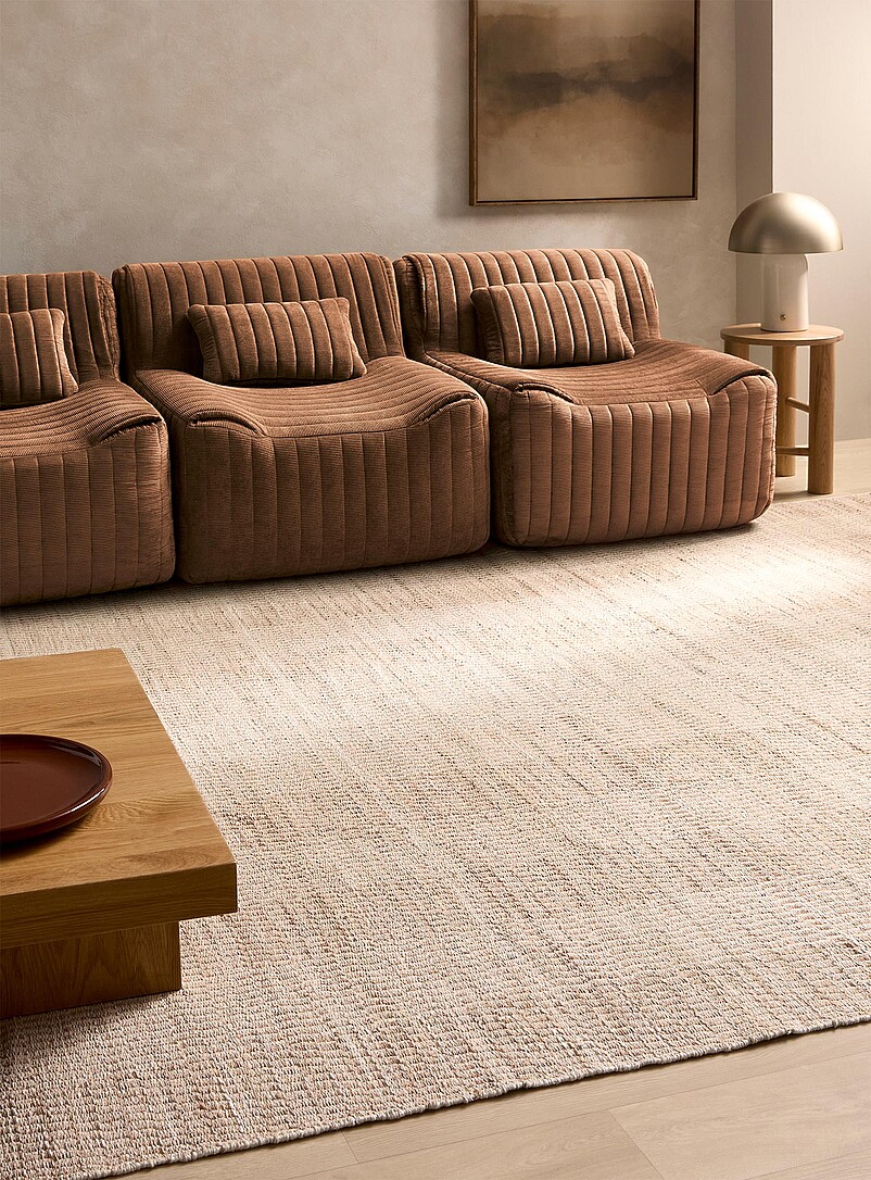 Quilted corduroy high-density foam modular chair product image 3