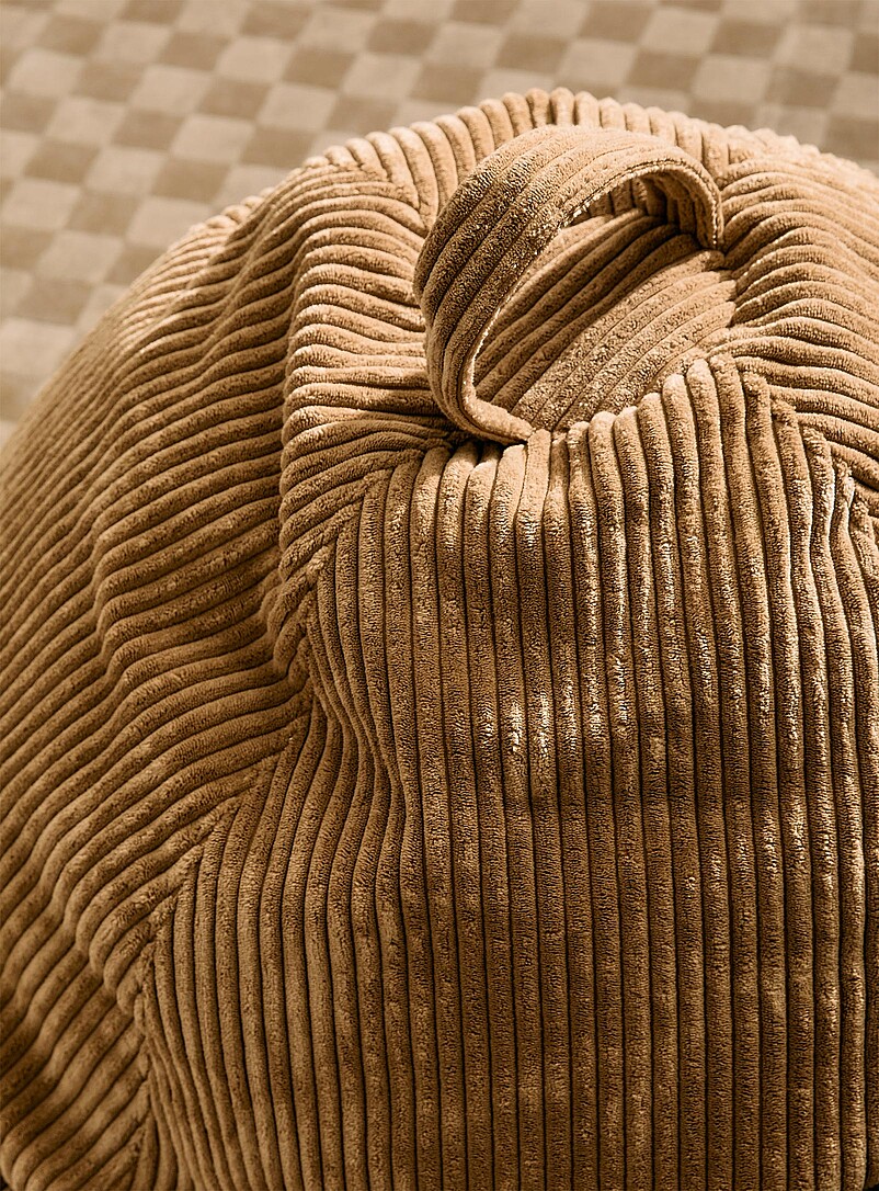 Modern corduroy bean bag chair product image 2