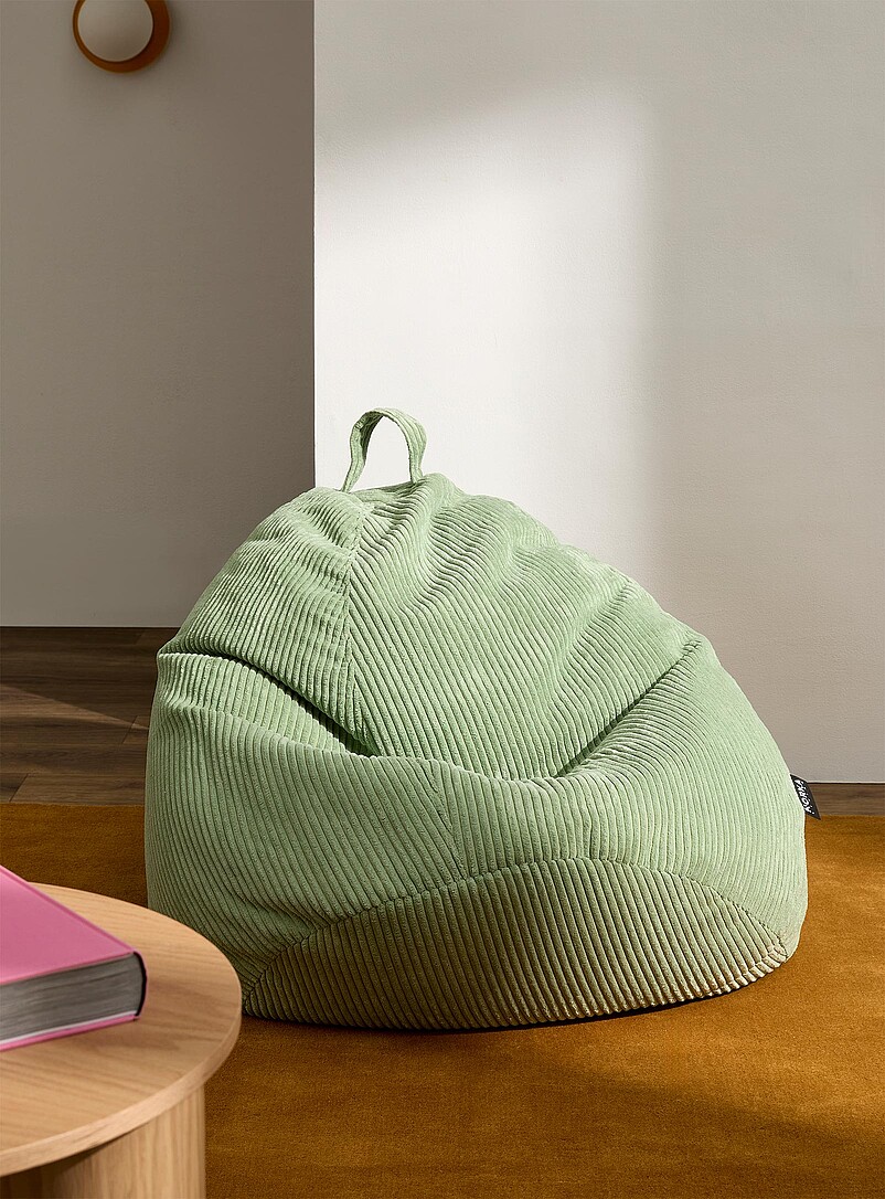 Modern Corduroy Bean Bag Chair