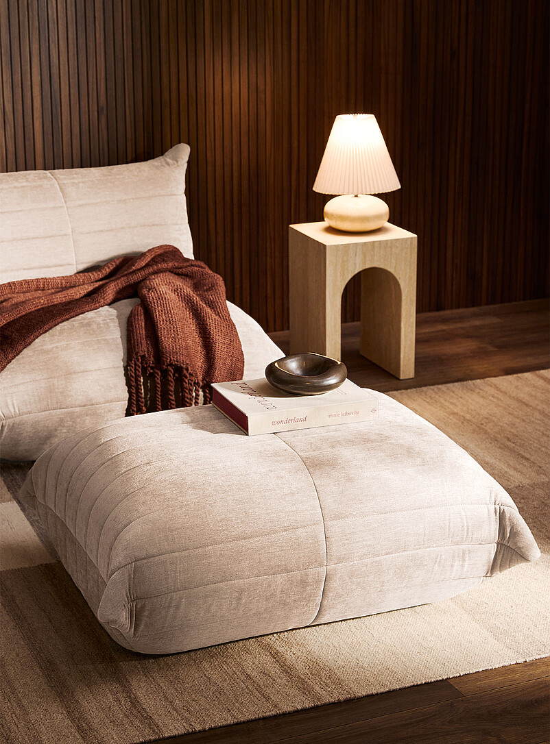 Noush high-density foam modular ottoman product image (primary)
