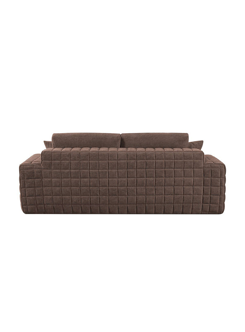 Checkered topstitching high-density foam 3 seater sofa product image 3