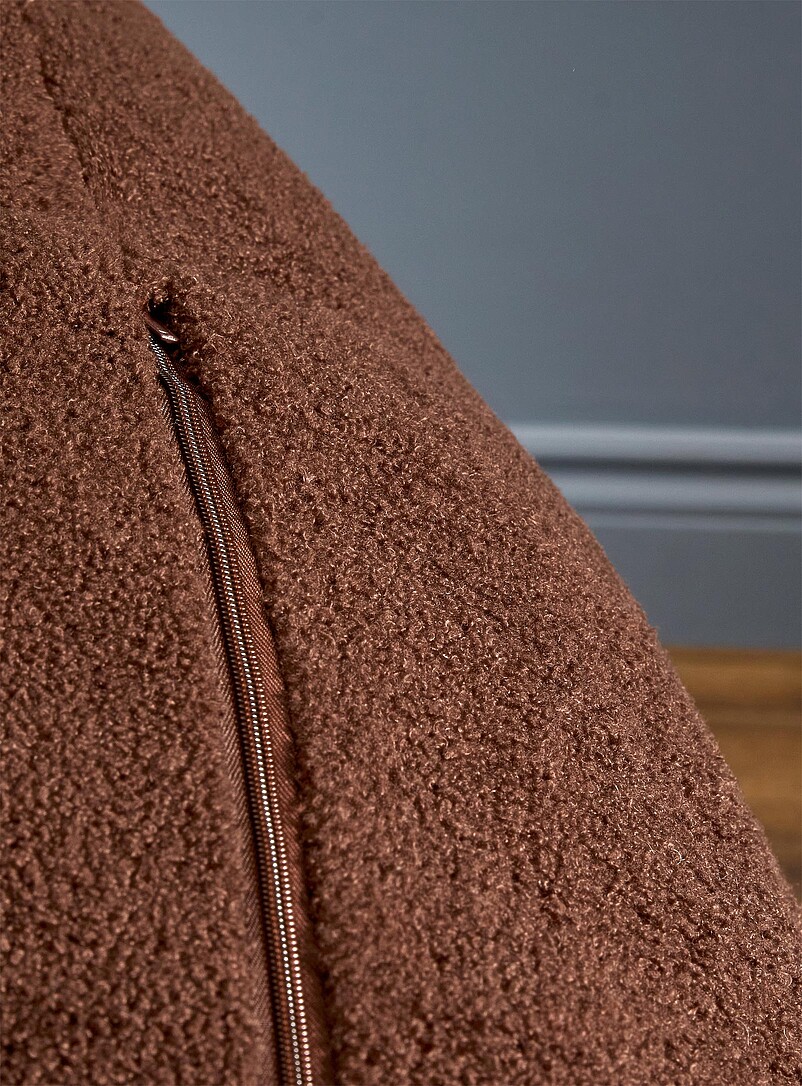 Azure sheepskin-textured pear chair product image 3
