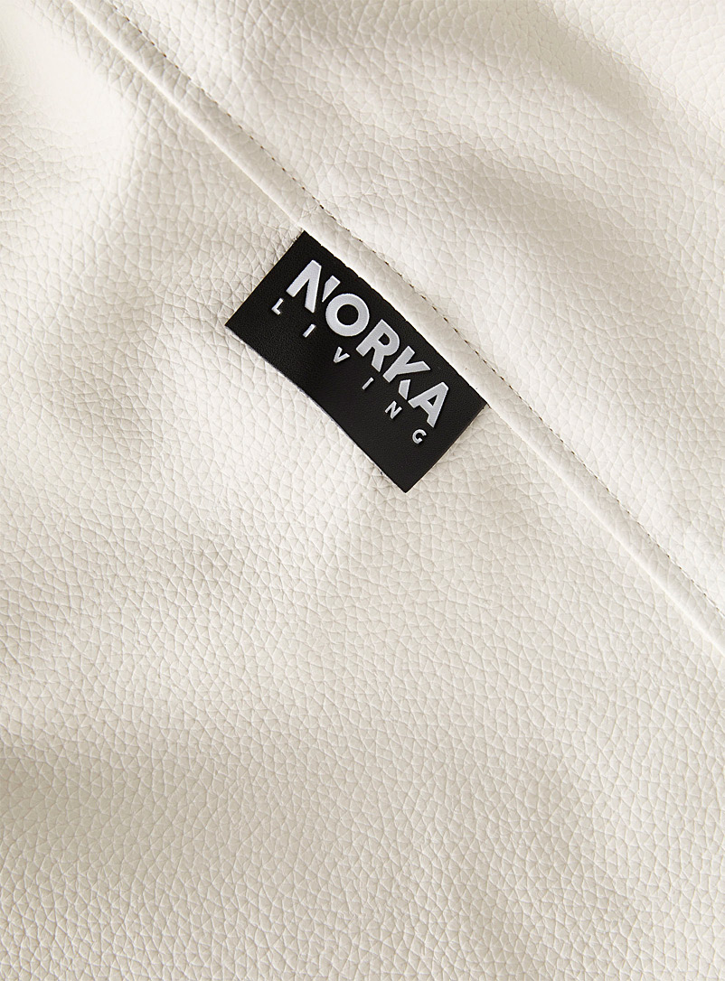 Faux-leather beanbag chair product image 2