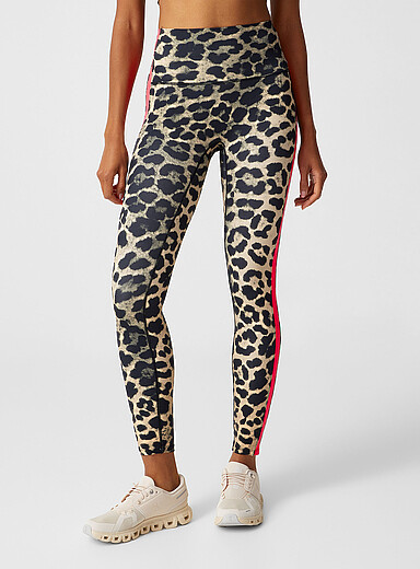 P.E Nation: Le legging taille haute l&eacute;opard Highgate Longueur 26 po Chocolat - Espresso pour femme