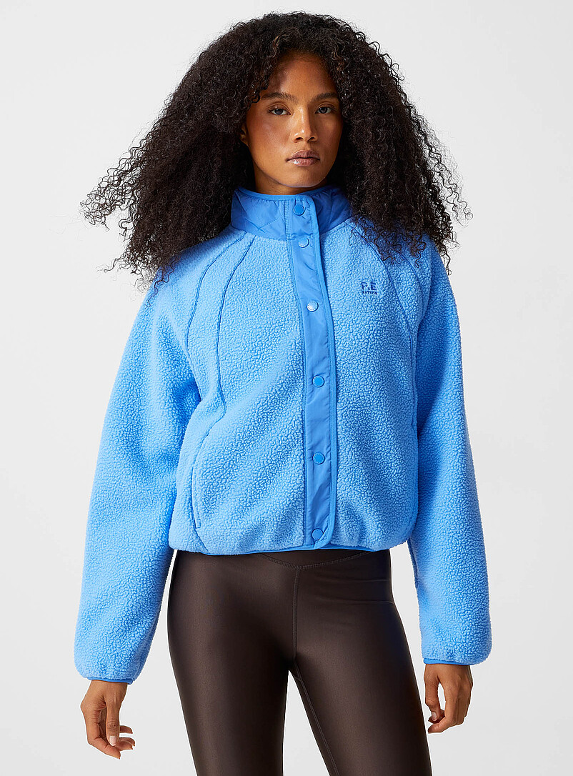 Venture snap-button high-pile fleece jacket product image (primary)