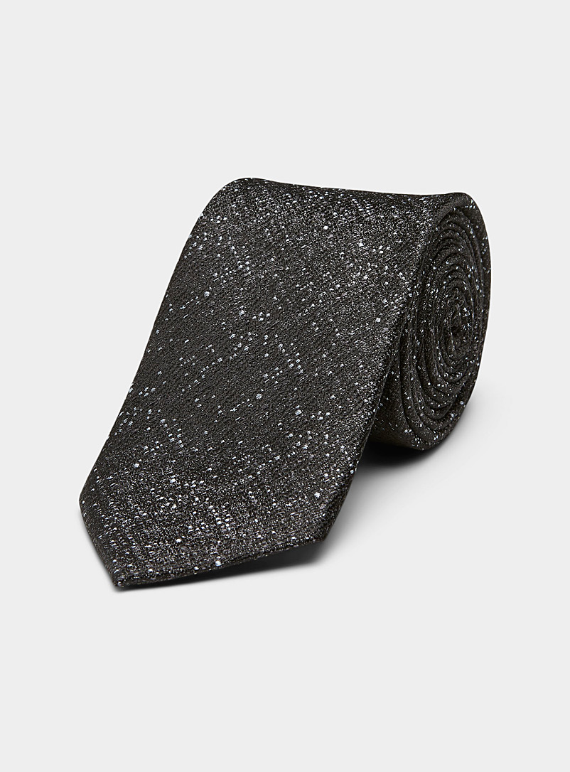Le 31 Black Starry night tie for men