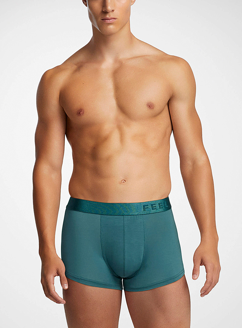 Le 31 Turquoise Tone-on-tone Feel Lyocell trunk for men