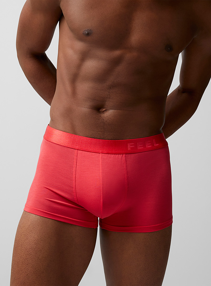 Le 31 Cherry Red Tone-on-tone Feel Lyocell trunk for men
