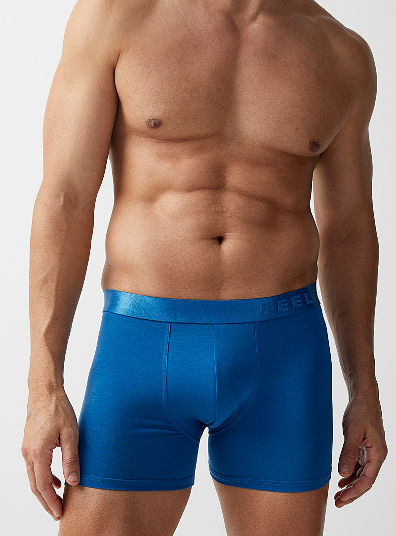 Le 31 Blue Tone-on-tone Feel Lyocell boxer brief for men